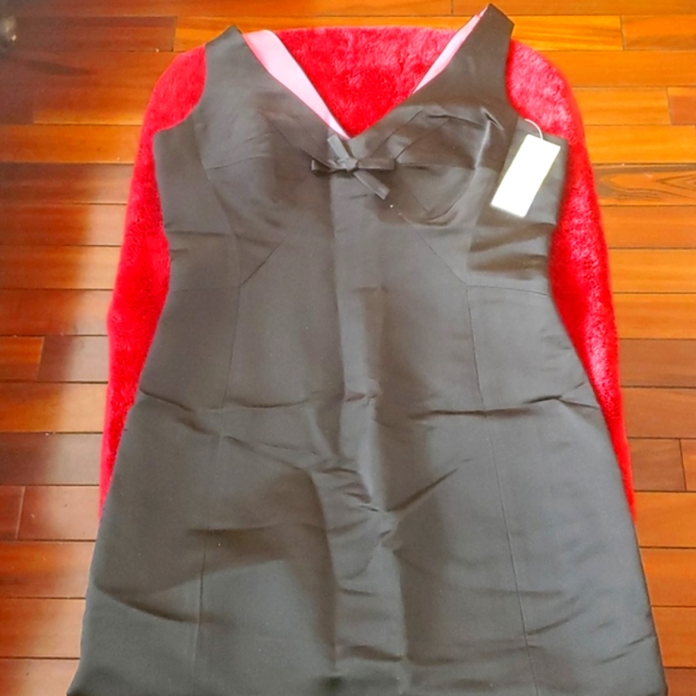 Etcetera Silk Sleeveless Black Dress